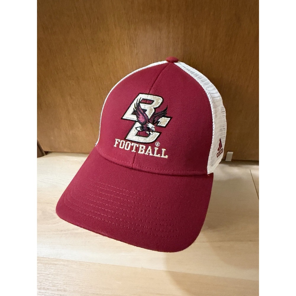 Adidas Boston College Eagles Men's Trucker SnapBack Hat Cap Maroon White